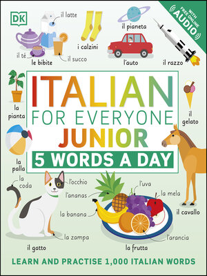 cover image of Italian for Everyone Junior 5 Words a Day